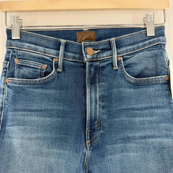 NWT MOTHER The Insider Crop Step Fray Work Hard Play Hard Size 26 - Picture 5 of 14